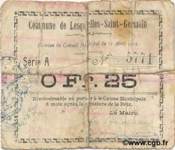 25 Centimes FRANCE regionalism and miscellaneous  1915 JP.02-1352 G