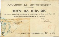 25 Centimes FRANCE régionalisme et divers  1915 JP.02-1485 TTB