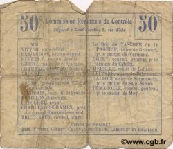 50 Centimes FRANCE régionalisme et divers  1916 JP.02-1638.BRU B