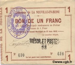 1 Franc FRANCE regionalism and miscellaneous  1915 JP.02-1642 XF