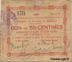 50 Centimes FRANCE régionalisme et divers  1915 JP.02-1690 TB