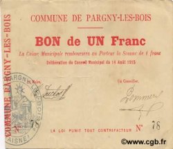 1 Franc FRANCE regionalismo y varios  1915 JP.02-1744 MBC