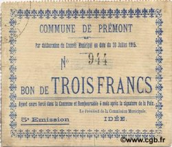 3 Francs FRANCE régionalisme et divers  1915 JP.02-1835 TTB
