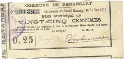 25 Centimes FRANCE Regionalismus und verschiedenen  1915 JP.02-1917