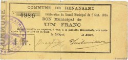 1 Franc FRANCE régionalisme et divers  1915 JP.02-1924 TTB