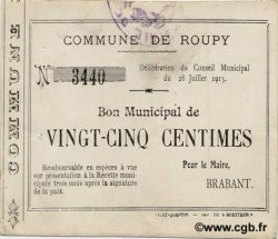 25 Centimes FRANCE Regionalismus und verschiedenen  1915 JP.02-1951 SS