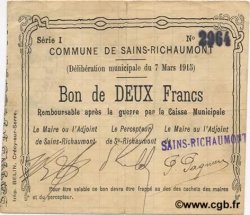 2 Francs FRANCE regionalismo y varios  1915 JP.02-1977