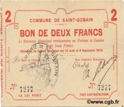 2 Francs FRANCE regionalismo y varios  1915 JP.02-2016 MBC+