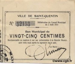 25 Centimes FRANCE régionalisme et divers  1914 JP.02-2028 SUP