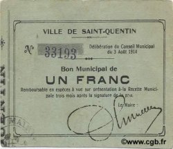 1 Franc FRANCE regionalism and various  1914 JP.02-2030 VF