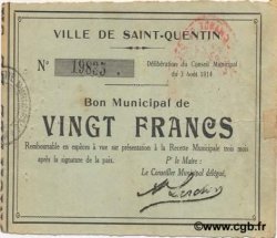 20 francs FRANCE régionalisme et divers  1914 JP.02-2036 TB+