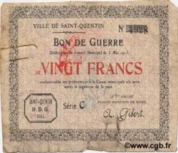 20 francs FRANCE regionalism and miscellaneous  1915 JP.02-2066 VG