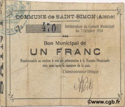 1 Franc FRANCE régionalisme et divers  1914 JP.02-2100 pr.TTB