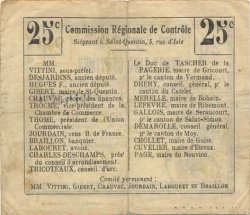 25 Centimes FRANCE régionalisme et divers  1916 JP.02-2319.BRU TB+