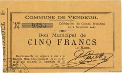 5 Francs FRANCE régionalisme et divers  1914 JP.02-2365 SUP