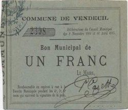 1 Franc FRANCE régionalisme et divers  1915 JP.02-2366