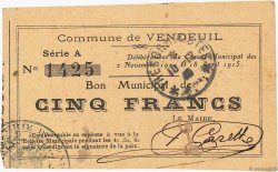 5 Francs FRANCE régionalisme et divers  1915 JP.02-2369 TTB