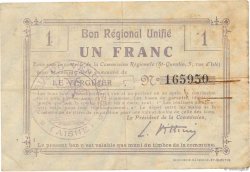 1 Franc FRANCE régionalisme et divers  1916 JP.02-2378.BRU TB