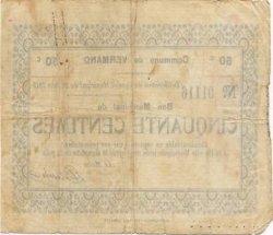 50 Centimes FRANCE régionalisme et divers  1915 JP.02-2381 TB+