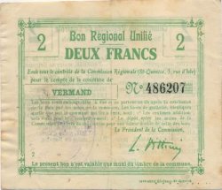 2 Francs FRANCE regionalismo y varios  1916 JP.02-2385.BRU