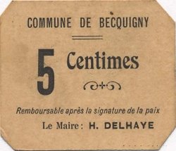 5 Centimes FRANCE régionalisme et divers  1916 JP.02-2512