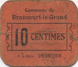 10 Centimes FRANCE regionalism and miscellaneous  1916 JP.02-2529