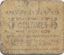 5 Centimes FRANCE régionalisme et divers  1916 JP.02-2612 B