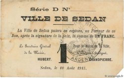 1 Franc FRANCE régionalisme et divers Sedan 1915 JP.08-271
