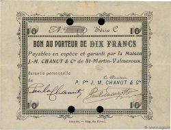 10 Francs FRANCE régionalisme et divers St-Martin-Valmeroux 1914 JP.15-14