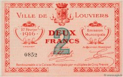 2 Francs FRANCE régionalisme et divers Louviers 1916 JP.27-12