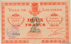2 Franc FRANCE régionalisme et divers Louviers 1916 JP.27-24 SPL