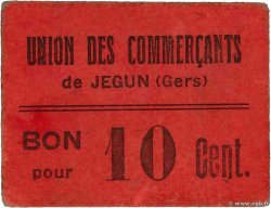 10 Centimes FRANCE régionalisme et divers Jegun 1914 JP.32-067
