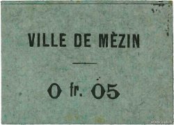 5 Centimes FRANCE régionalisme et divers Mezin 1914 JP.47-196