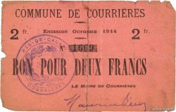 2 Francs FRANCE régionalisme et divers Courrieres 1914 JP.62-0292