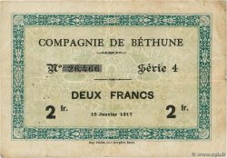 2 Francs FRANCE régionalisme et divers Bethune 1917 JP.62-0650