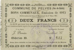 2 Francs FRANCE régionalisme et divers Pelves 1915 JP.62-1120