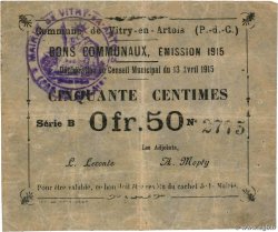 50 Centimes FRANCE régionalisme et divers Vitry-En-Artois 1915 JP.12-1307