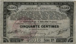 50 Centimes FRANCE régionalisme et divers 70 Communes 1915 JP.62-0061