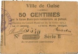 50 Centimes FRANCE régionalisme et divers Guise 1915 JP.02-1106