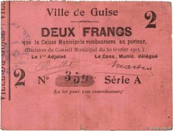 2 Francs FRANCE régionalisme et divers Guise 1915 JP.02-1108