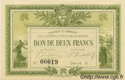 2 Francs FRANCE regionalismo y varios La Roche-Sur-Yon 1915 JP.065.10 FDC