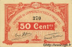 50 Centimes FRANCE régionalisme et divers Orléans 1915 JP.095.04
