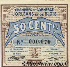 50 Centimes FRANCE régionalisme et divers Orléans et Blois 1920 JP.096.01 NEUF