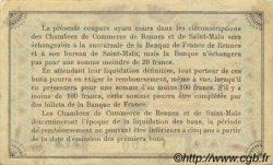 50 Centimes FRANCE régionalisme et divers Rennes et Saint-Malo 1915 JP.105.01 SPL