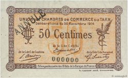 50 Centimes Annulé FRANCE regionalismo y varios Albi - Castres - Mazamet 1914 JP.005.02