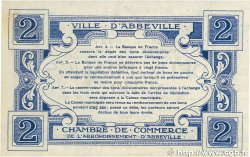 2 Francs FRANCE regionalism and miscellaneous Abbeville 1920 JP.001.05 VF+