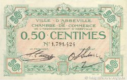50 Centimes FRANCE regionalism and miscellaneous Abbeville 1920 JP.001.08