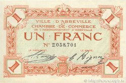 1 Franc FRANCE regionalism and miscellaneous Abbeville 1920 JP.001.09