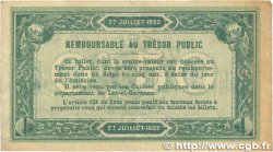 50 Centimes FRANCE régionalisme et divers Agen 1922 JP.002.16 TB