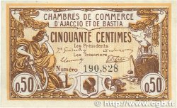 50 Centimes FRANCE regionalism and miscellaneous Ajaccio et Bastia 1915 JP.003.01 XF+